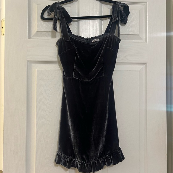 Reformation Size 0 Velvet Minetta Mini Dress - Picture 4 of 4